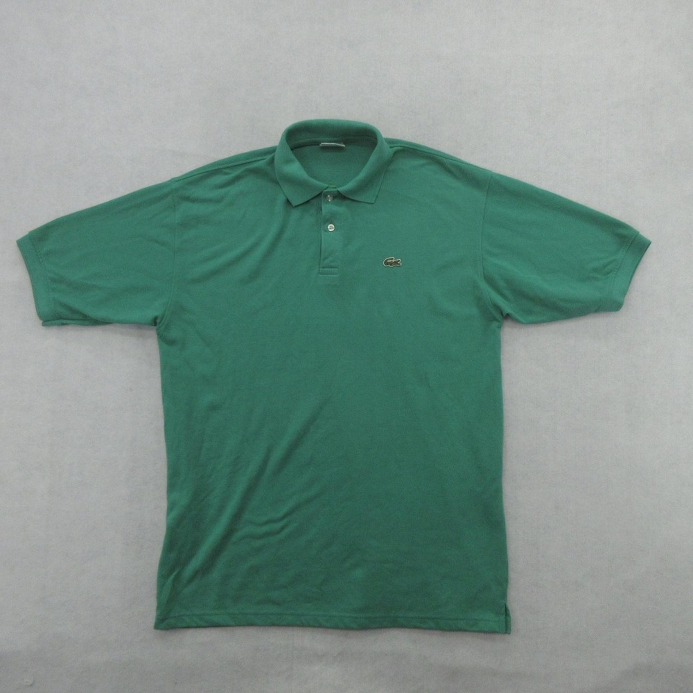 Lacoste Polo Shirt Mens 3XL Green Classic Pique Cotton Short Sleeve Croc Logo